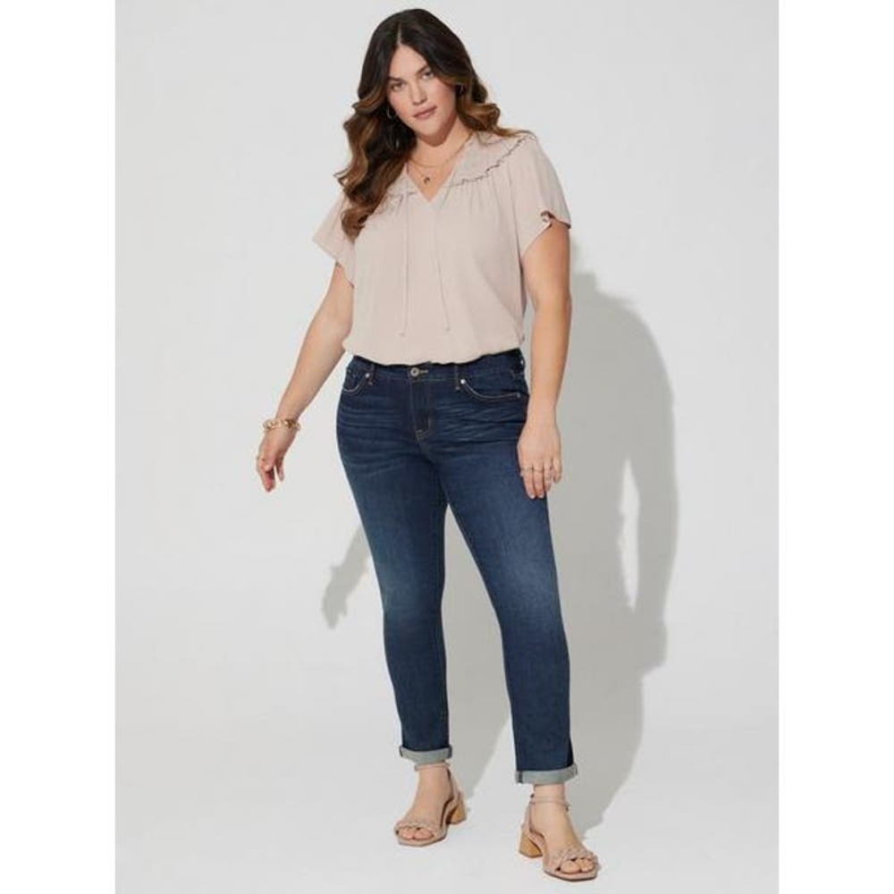 Torrid Women's‎ Dark Wash Boyfriend Straight Jean. Size 20XS